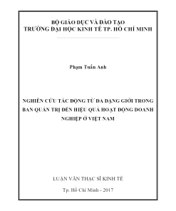 Nghiên Cứu Tác Động Từ Đa Dạng Giới Trong Ban Quản Trị Đến Hiệu Quả Hoạt Động Doanh Nghiệp Ở Việt Nam