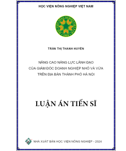 Nghiên Cứu Thực Trạng Và Giải Pháp Phát Triển Du Lịch Sinh Thái Vườn Quốc Gia Ba Bể