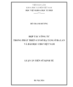 Nghiên cứu giải pháp phát triển du lịch nông nghiệp sinh thái bền vững tại huyện Cần Giờ, Thành phố Hồ Chí Minh