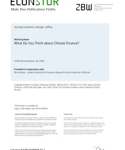 What Do You Think About Climate Finance?