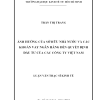 Ảnh Hưởng Của Sở Hữu Nhà Nước Và Các Khoản Vay Ngân Hàng Đến Quyết Định Đầu Tư Của Các Công Ty Việt Nam