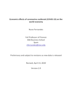 Economic Effects Of Coronavirus Outbreak (Covid-19) On The World Economy