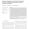 Eu Financial Regulations And Social Impact Measurement Practices: A Comprehensive Framework On Finance For Sustainable Development