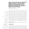 How Can The Financing Constraints Of Smes Be Eased In China?-Effect Analysis, Heterogeneity Test And Mechanism Identification Based On Digital Inclusive Finance