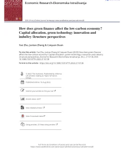 How Does Green Finance Affect The Low-carbon Economy? Capital Allocation, Green Technology Innovation And Industry Structure Perspectives