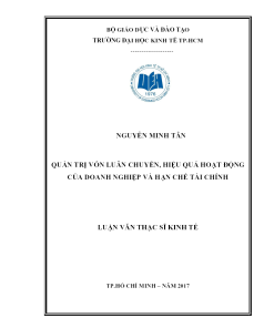 Quản Trị Vốn Luân Chuyển, Hiệu Quả Hoạt Động Của Doanh Nghiệp Và Hạn Chế Tài Chính