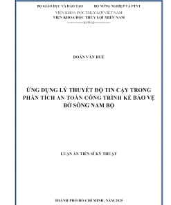 Ứng Dụng Lý Thuyết Độ Tin Cậy Trong Phân Tích An Toàn Công Trình Kè Bảo Vệ Bờ Sông Nam Bộ