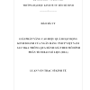 Giải Pháp Nâng Cao Hiệu Quả Hoạt Động Kinh Doanh Của Ngân Hàng TMcP Việt Nam Sau M&a Thông Qua Đánh Giá Theo Mô Hình Phân Tích Bao Số Liệu (dea)