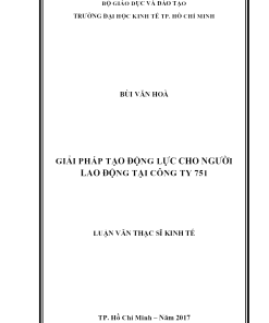 Giải Pháp Tạo Động Lực Cho Người Lao Động Tại Công Ty 751