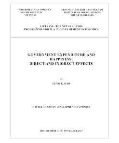 Government Expenditure And Happiness: Direct And Indirect Effects