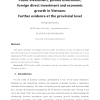 Public Investment, Private Investment, Foreign Direct Investment And Economic Growth In Vietnam: Further Evidence At The Provincial Level