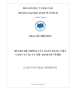 Rủi Ro Hệ Thống Của Ngân Hàng Việt Nam Và Các Cú Sốc Kinh Tế Vĩ Mô