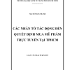 Các Nhân Tố Tác Động Đến Quyết Định Mua Mỹ Phẩm Trực Tuyến Tại TPHCM