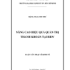 Nâng Cao Hiệu Quả Quản Trị Thanh Khoản Tại BIDV