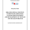 Organizational Injustice In Frontline Employees At Bank For Investment And Development Of Vietnam – South Saigon Branch