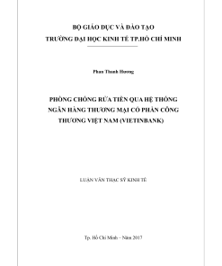 Phòng Chống Rửa Tiền Qua Hệ Thống Ngân Hàng Thương Mại Cổ Phần Công Thương Việt Nam (Vietinbank)