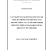 Các Nhân Tố Ảnh Hưởng Đến Mức Độ Công Bố Thông Tin Trên Báo Cáo Thường Niên Của Các Doanh Nghiệp Niêm Yết Trên Sở Giao Dịch Chứng Khoán TP. Hồ Chí Minh