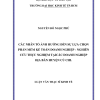 Các Nhân Tố Ảnh Hưởng Đến Sự Lựa Chọn Phần Mềm Kế Toán Doanh Nghiệp - Nghiên Cứu Thực Nghiệm Tại Các Doanh Nghiệp Địa Bàn Huyện Củ Chi