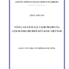 Nâng Cao Năng Lực Cạnh Tranh Của Cụm Ngành Chế Biến Gỗ Cao Su Việt Nam