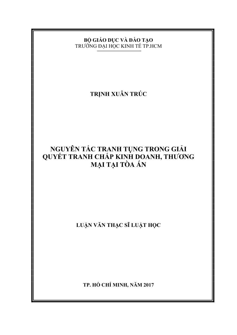 Nguyên Tắc Tranh Tụng Trong Giải Quyết Tranh Chấp Kinh Doanh, Thương Mại Tại Tòa Án