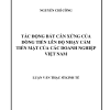 Tác Động Bất Cân Xứng Của Dòng Tiền Lên Độ Nhạy Cảm Tiền Mặt Của Các Doanh Nghiệp Việt Nam